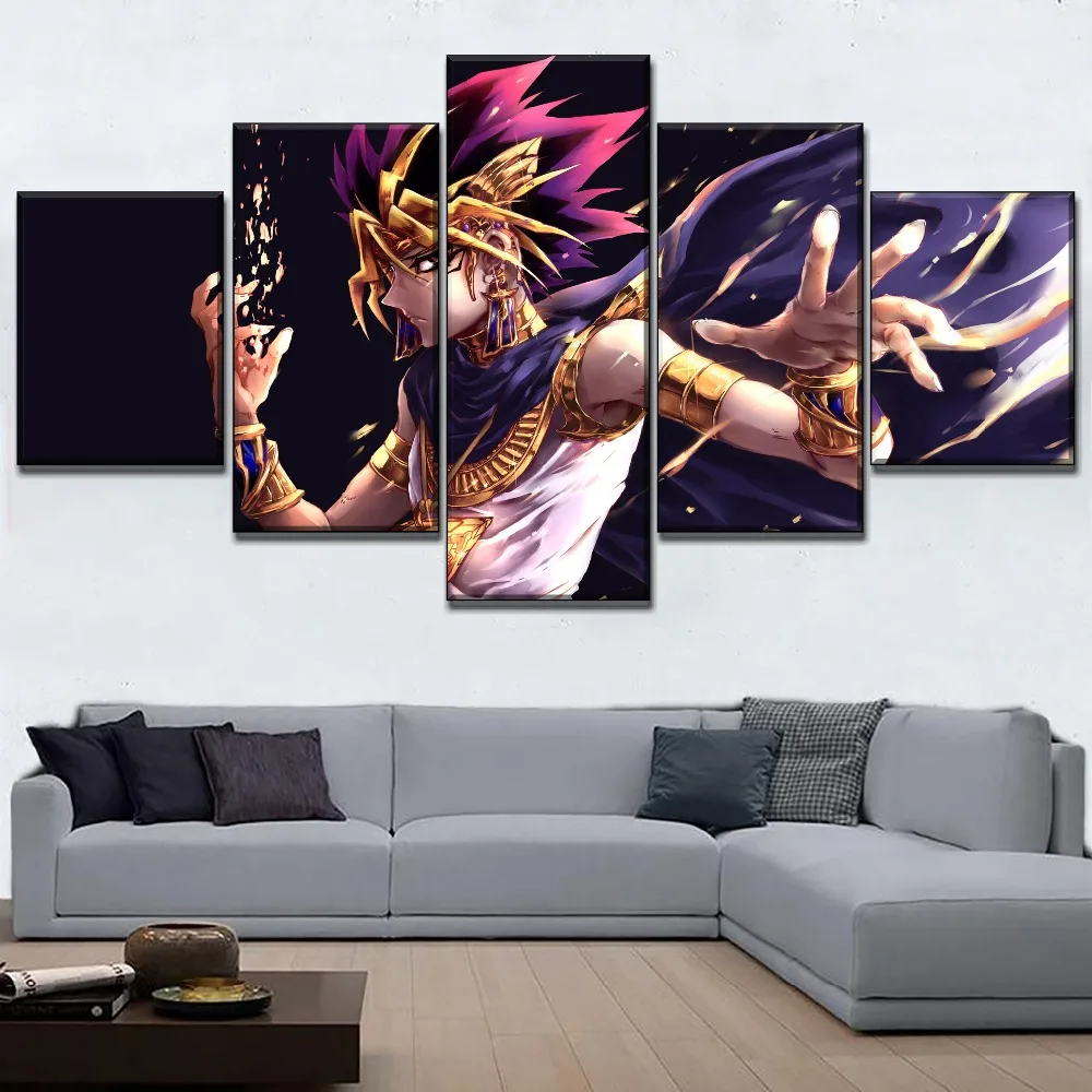 5 шт. анимация Yu-Gi-Oh! Картина на холсте тип печати HD модульный плакат Современный