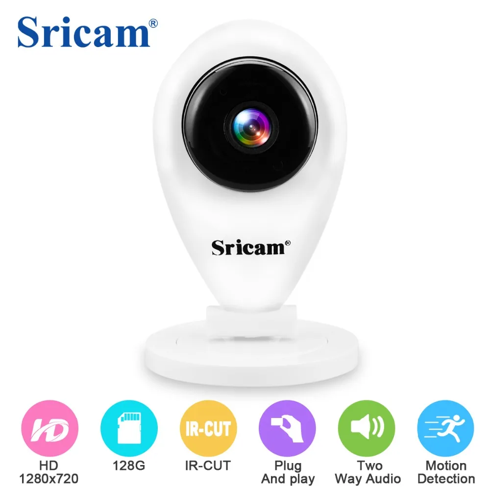 Sricam SP009 HD 720P Мини Wifi ip-камера Беспроводная P2P радионяня сетевая CCTV камера безопасности с ИК-подсветкой двухстороннее аудио
