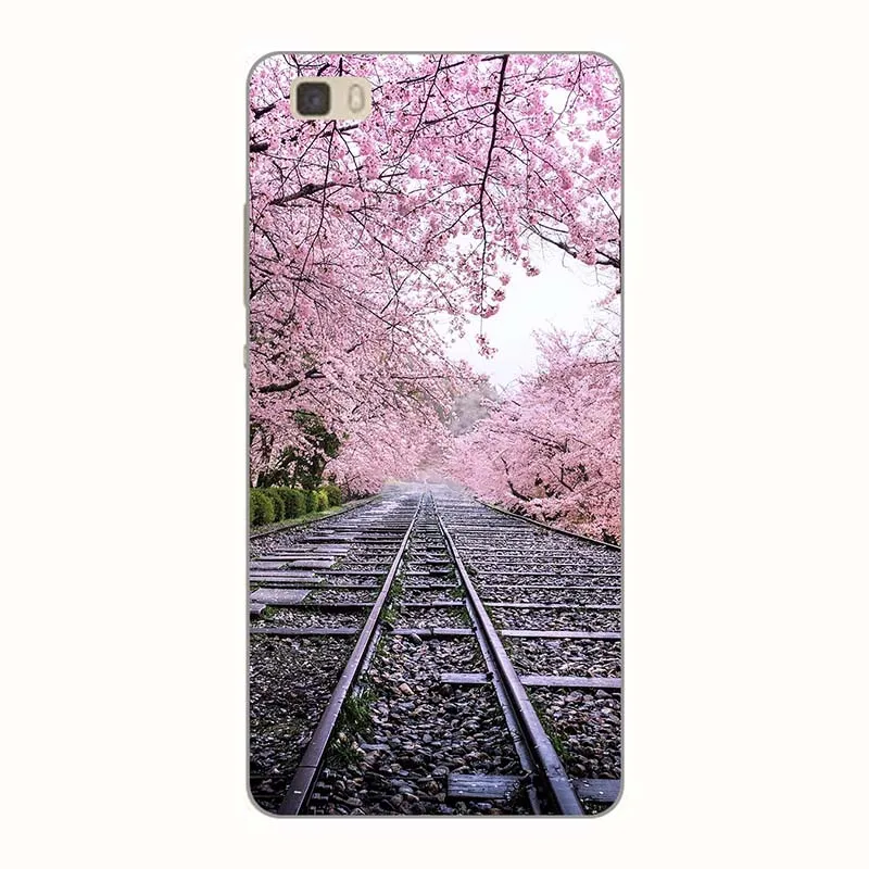 A64 Чехол s для телефона huawei P8 Lite P8Lite ALE-L01 L02 L04 L21 L23 UL00 5," чехол-накладка с рисунком розового волка из мягкого силикона - Цвет: A64
