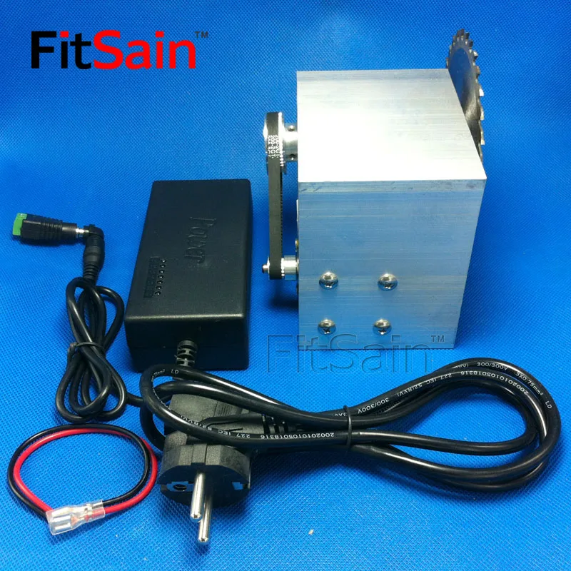 FitSain-DC24V 8000 об/мин мини-Настольная пила для " 100 мм отверстие пильного диска 16 мм/20 мм шпиндельные режущие пилы 2GT шкив с адаптером питания
