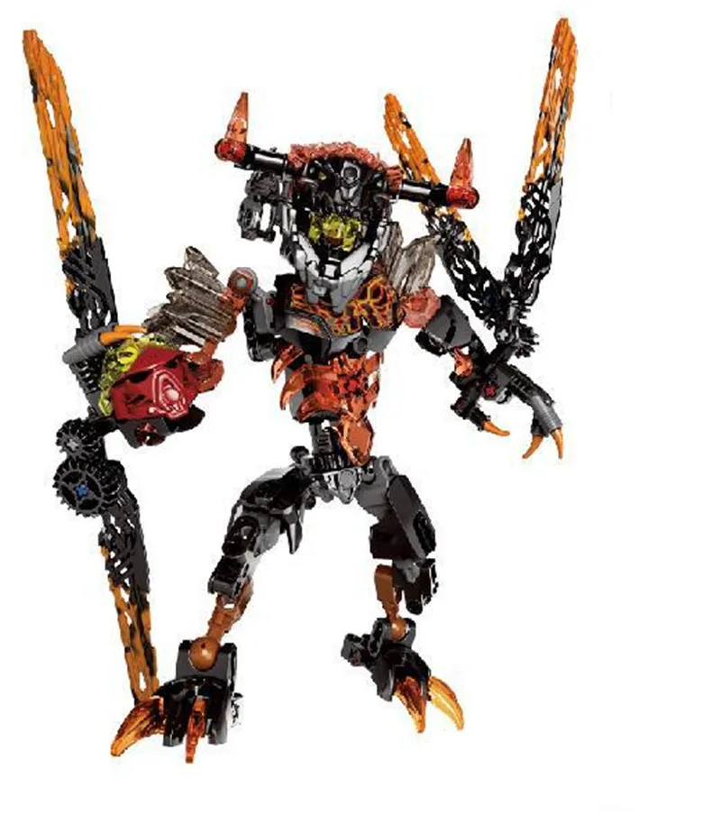 BIONICLE 118 шт 22 см Лава Фигурки зверей Модель Строительный блок кирпичи