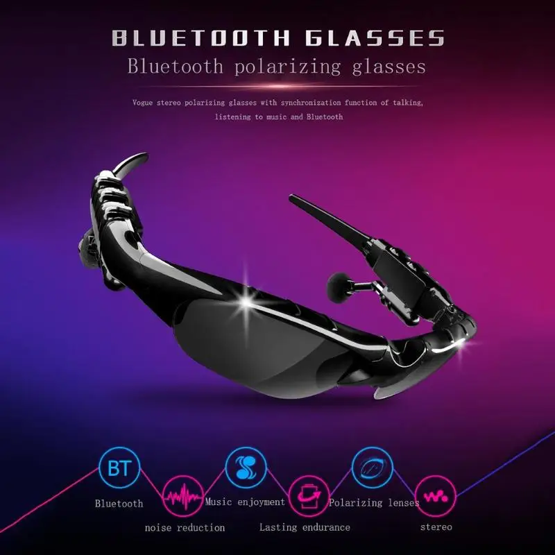 X8S Bluetooth наушники гарнитура беспроводные наушники Солнцезащитные очки с микрофоном