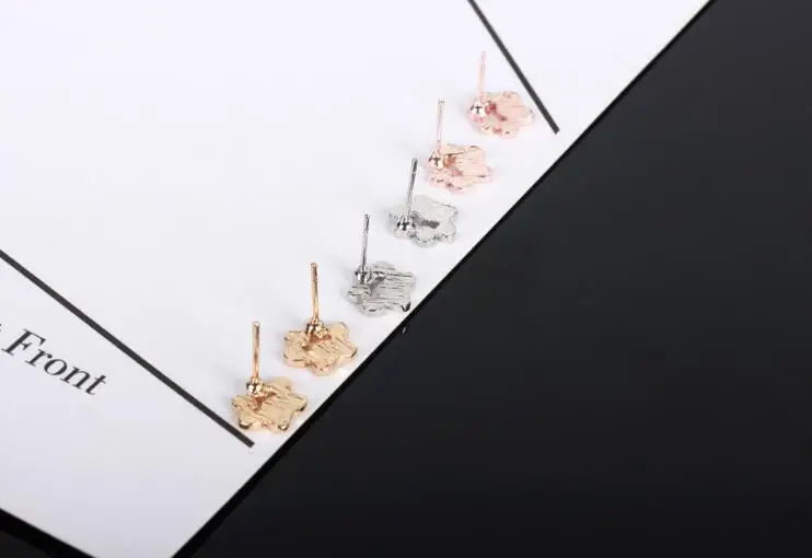 Серьги-пусеты для женщин 1 пара с изображением животных собак кошек следов