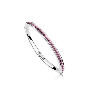 Новинка Лидер продаж браслет с кристаллами Сваровски застежка-пуговица