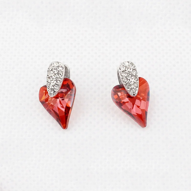 BAFFIN оригинальные кристаллы от Swarovski Мини Сердце серьги гвоздики для женщин Романтический Свадебные украшения