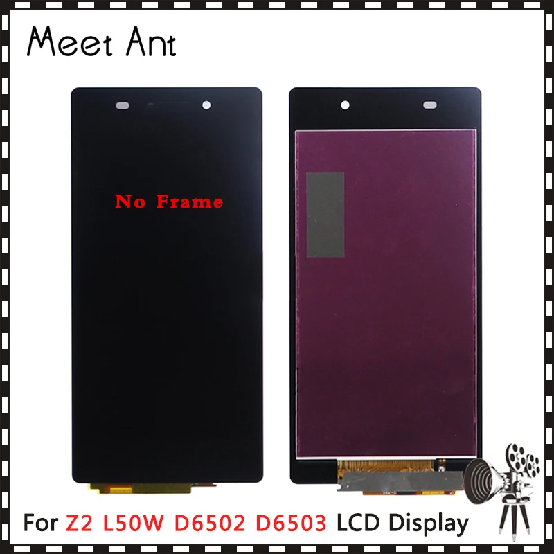 Высокое качество 5 2 ''для Sony Xperia Z2 L50W D6502 D6503 D6543 ЖК-экран с сенсорным экраном