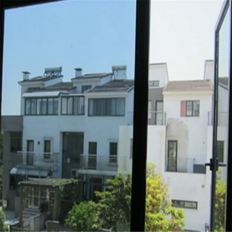 2017 коричневый серебро одну сторону зеркала Светоотражающие Солнечная окна