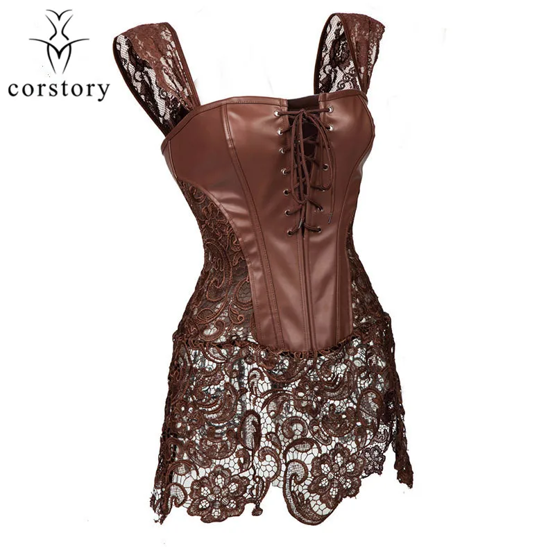 Корсет Corstory из искусственной кожи для вечерние худения винтажный Модный Топ в