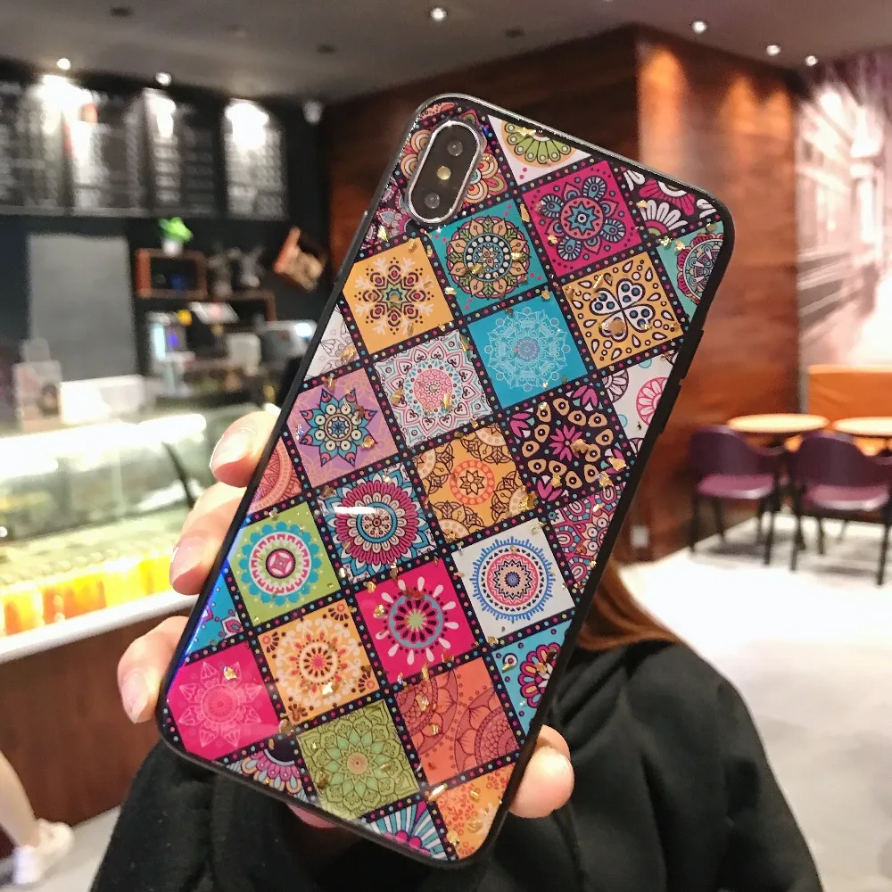 Роскошный блестящий Мраморный чехол для телефона с золотой фольгой iPhone 11 Pro XS Max XR