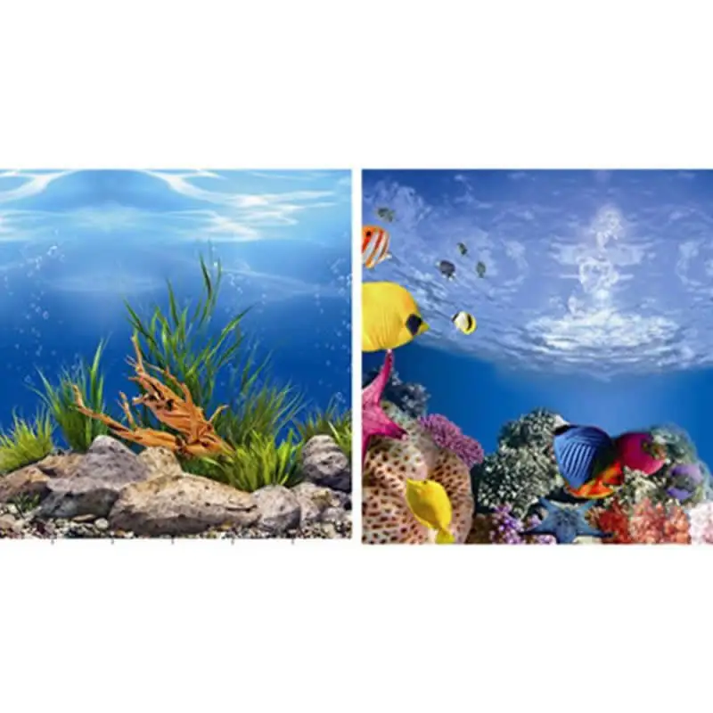 9095 23 3 &quotx 60&quot двусторонняя аквариум плакат Морской Мир/море кровать дерево