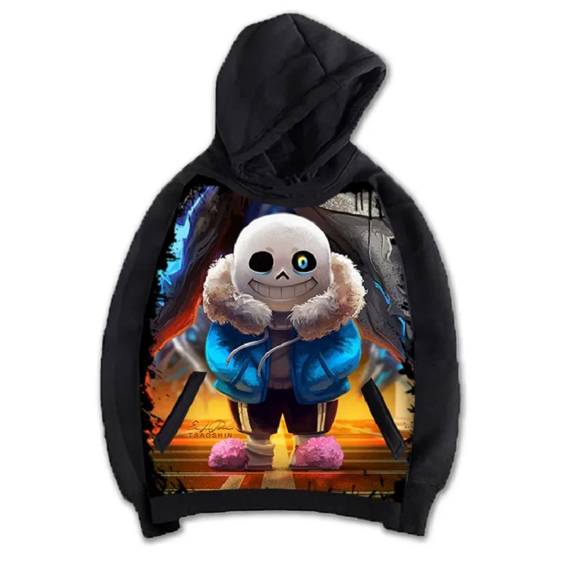 Высокая-Q Мужская Аниме Cos Используйте фриск Toriel Sans папирус хлопок Повседневное с капюшоном толстовки с капюшоном пальто куртки пуловер