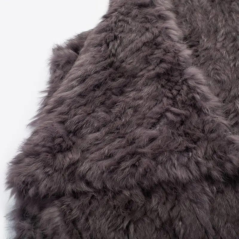 2018 специальное предложение прямое пальто вязаный жилет из натурального