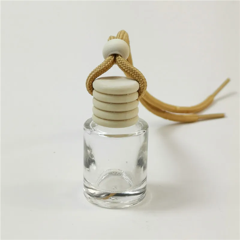 

10ml Cylindrical Car Perfume Pendant Hanging Empty Glass Bottle 100PCS/LOT