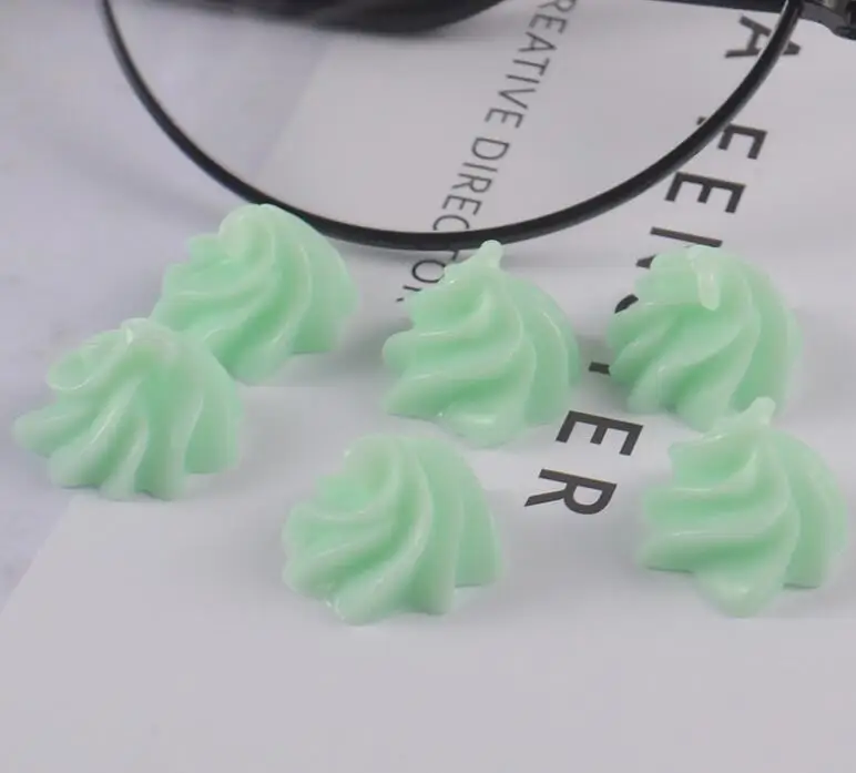 20 шт./лот шоколадная Смола плоская спина, кабошон Kawaii DIY художественное украшение из полимерного материала миниатюрный из смолы, в форме продуктов питания для телефона - Цвет: 03
