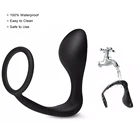 LOAEY мужской массаж простаты и Анальная пробка секс силиконовые простаты стимулятор, анальная пробка для дополнительной женской стимуляции, задержки эякуляции кольцо Секс-игрушки для Для мужчин гей