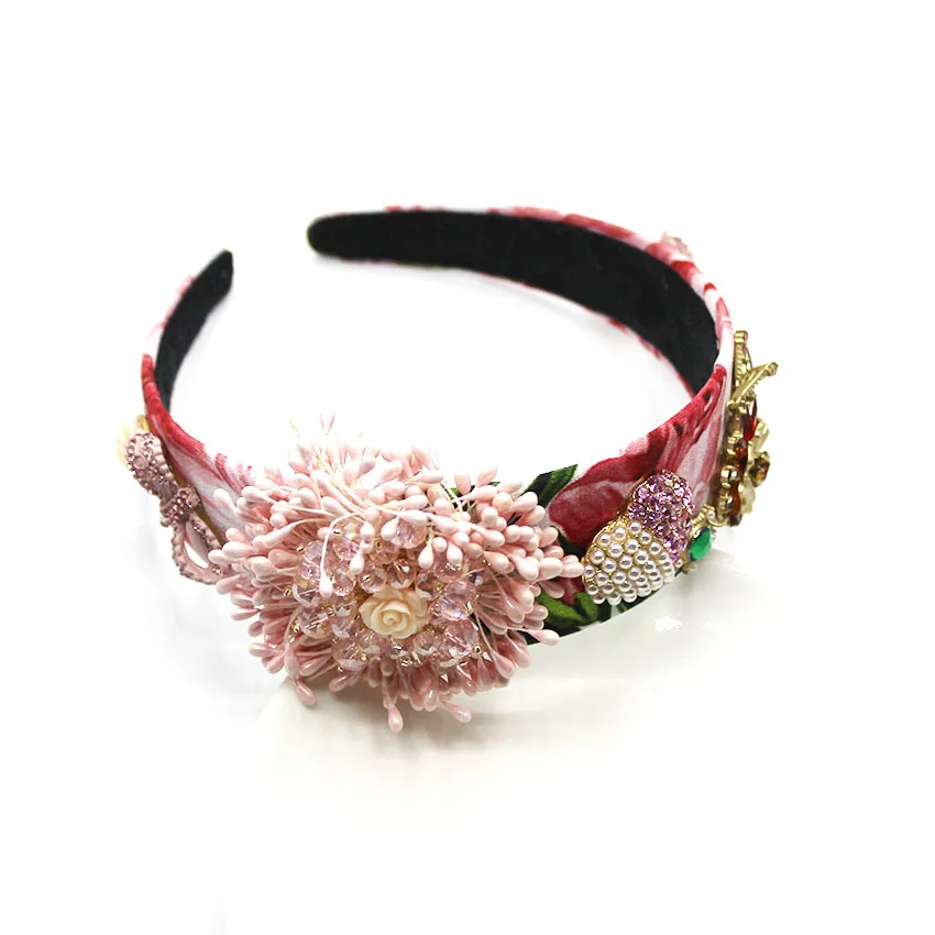 Повязка для волос в стиле барокко с жемчугом | Украшения и аксессуары