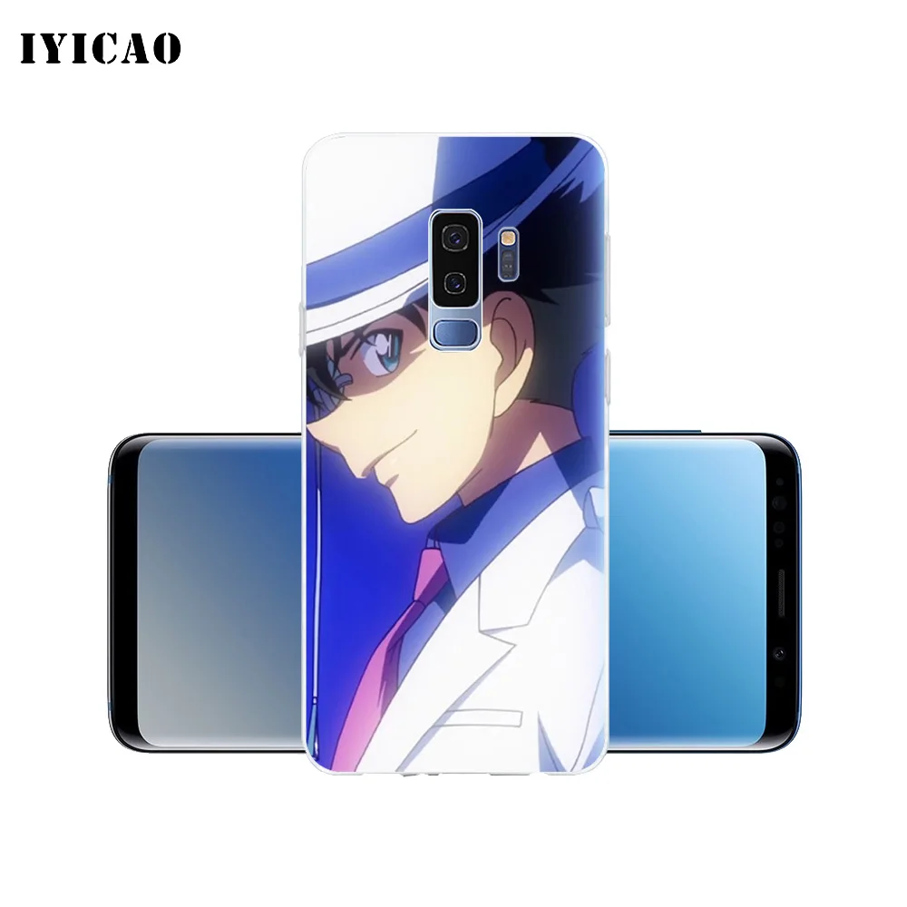 IYICAO аниме Detective Conan Мягкий силиконовый чехол для телефона Samsung Galaxy S10e S10 S9 S8 Plus S7 Edge