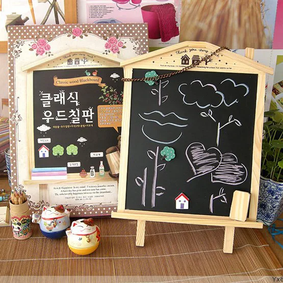 Корейская деревянная доска может быть соединена с грифельная для сообщений