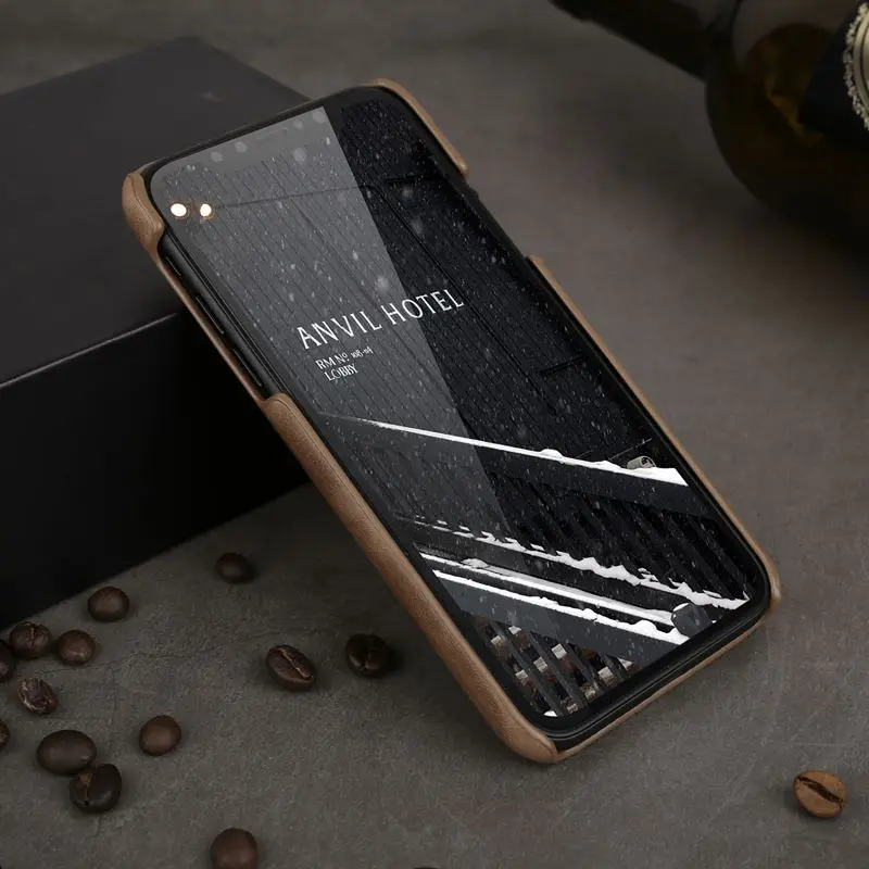 Чехол из натуральной кожи для Iphone XR, задний Чехол, Защитный матовый чехол для Iphone XR, чехол Fundas Capa