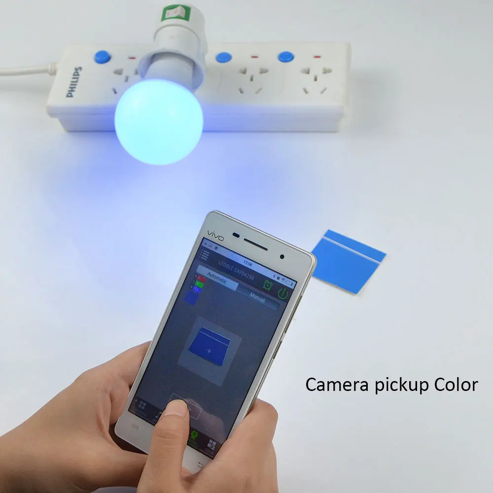 1X Смарт Bluetooth 4 0 приложение управления Светодиодный сценический свет RGBW 5 W E27 85 V-265