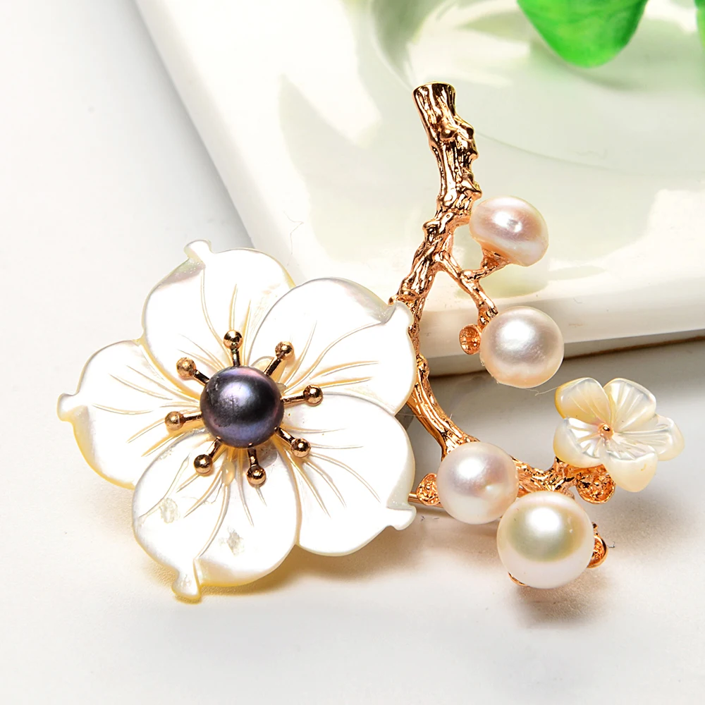 Жемчужная брошь женская Европейская и американская мода ювелирные изделия