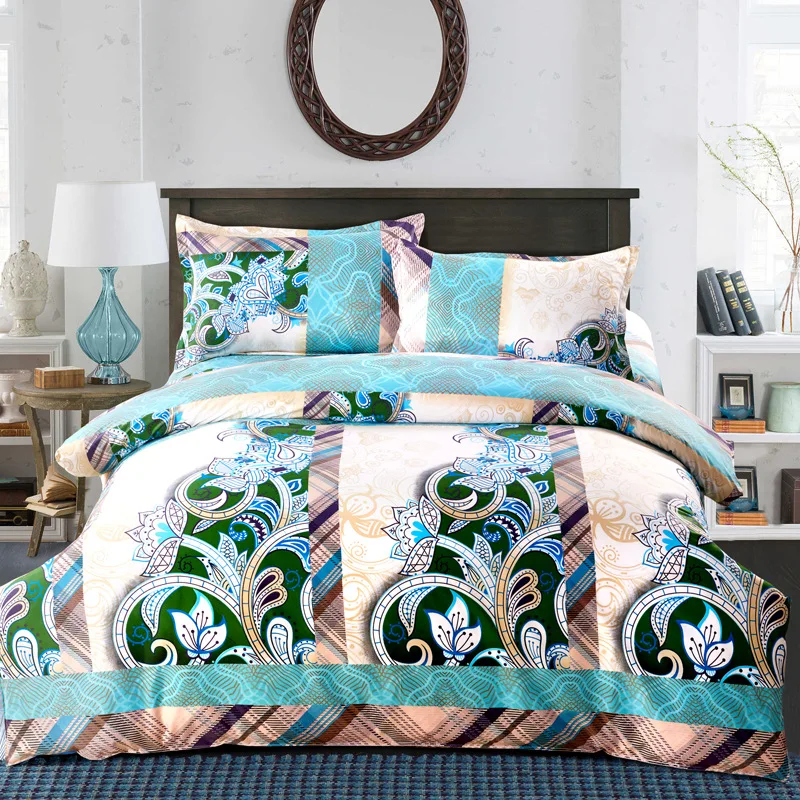 Домашний текстиль новинка комплекты постельного белья с 3D любовными цветами 4