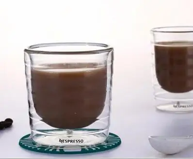 Кофейная чашка 1 шт. ручная выдувка двойные стенки сыворотка протеин Canecas Nespresso