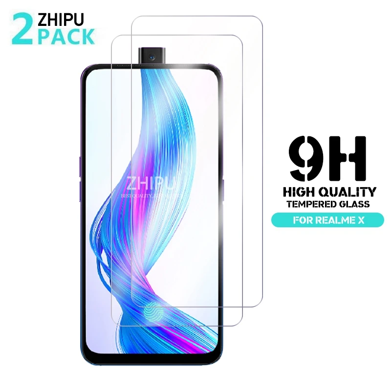 Закаленное стекло для Realme X 2 шт. 2.5D 9H закаленное премиум-класса RMX1901 защитная