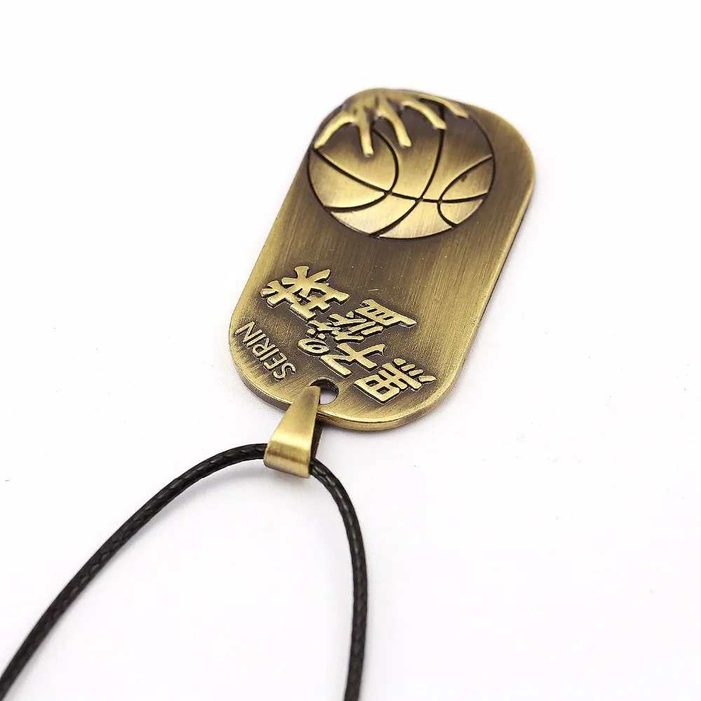 HSIC JEWELRY Аниме Kuroko Tetsuya кулон с биркой для собак мужчин винтажный Бронзовый
