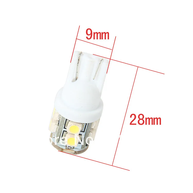 Автомобильная светодиодная лампа POSSBAY 10 шт. 10SMD W5W 1210 дюйма белая 12 В постоянного