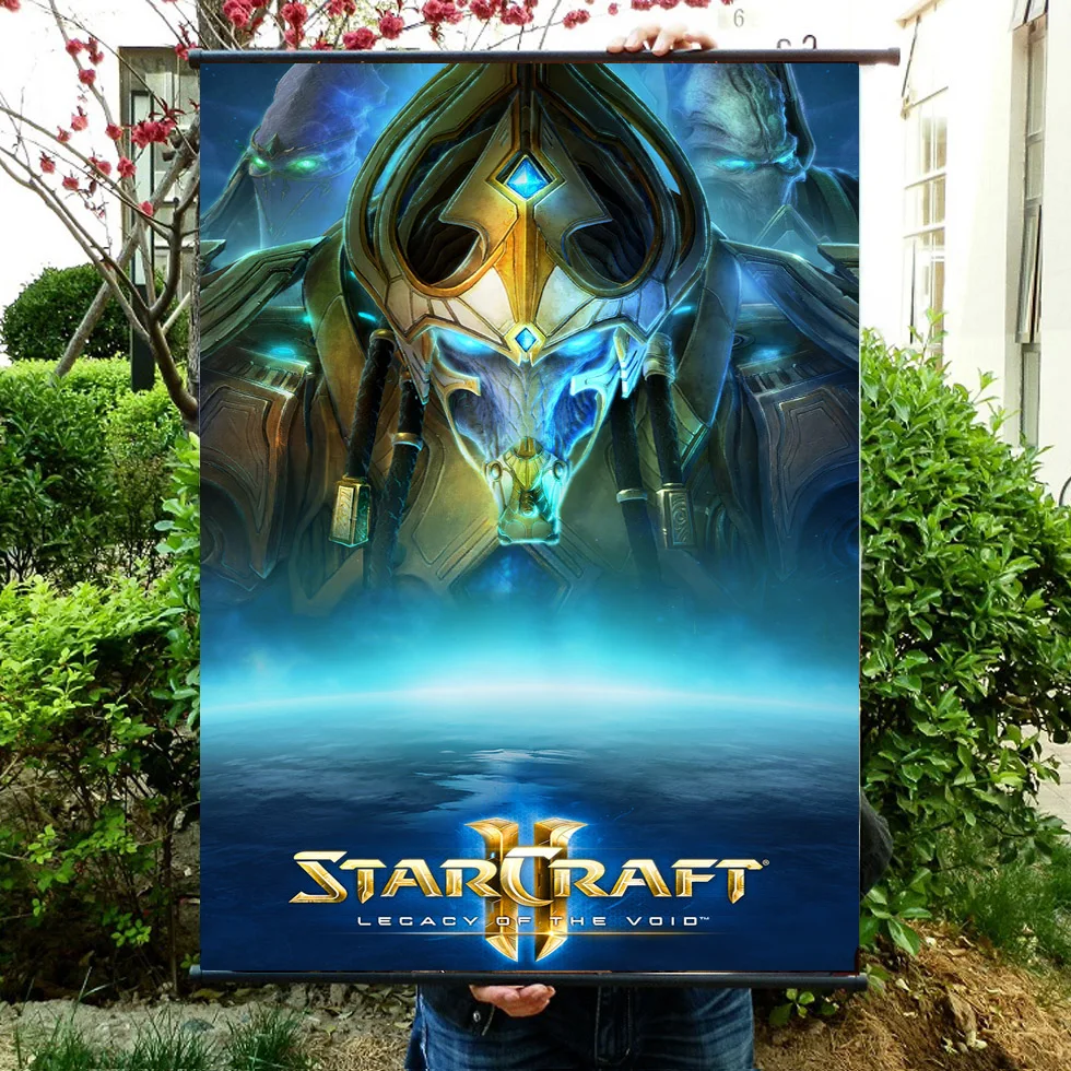 

Space 2 HD Game Scrolls Movie Poster Wall Sticker Banners Hanging Waterproof Cloth Art Bedroom Living Room Decoration