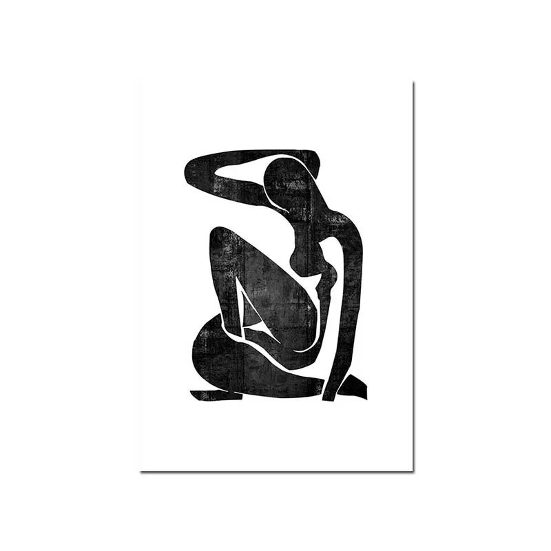 Picture 3 Matisse Art абстрактная женщина холст плакат черный белый современный минималистичный принт декоративная картина рисунок на стену Скандинавское украшение - Цвет: Picture 3