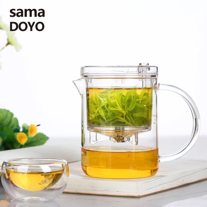 SAMADOYO высококачественный стеклянный чайный набор Gongfu пресс авто открытая