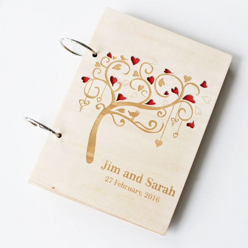 Персонализированная Свадебная Гостевая книга деревенский фотоальбом для