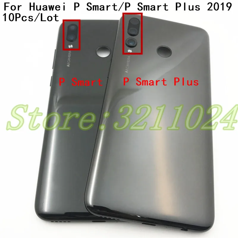 6,21 дюймов для huawei P Smart& P Smart Plus задняя крышка батарейного отсека Корпус+ объектив камеры и кнопка+ логотип