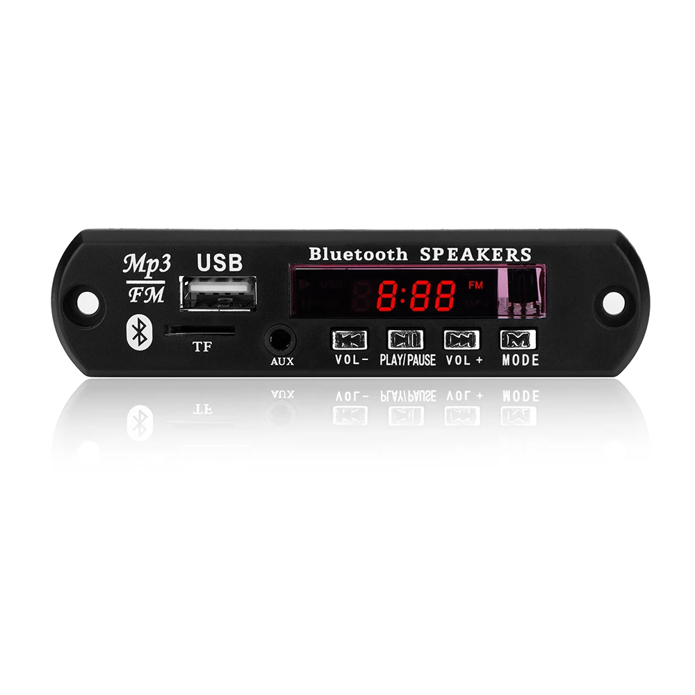 Автомобильный Bluetooth MP3 WMA WAV декодер плата с FM радио аудио модуль TF карта USB пульт