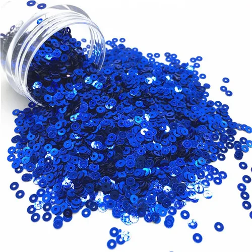 Blue 3000 шт Блестки 3 мм, плоские круглые ПВХ неупакованные блестки раззноцветные часы крафтовые украшения на свадьбу Одежда Платье колпачки для обуви DIY аксессуар - Цвет: Blue