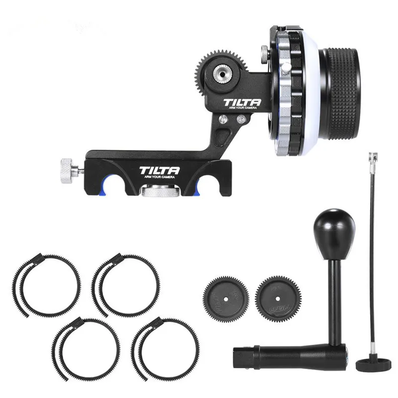 Tilta 3 FF T03 DSLR Follow Focus Kit жесткий стоп 15 мм/19 мм стержень зажим + рукоятка 40 кнут для