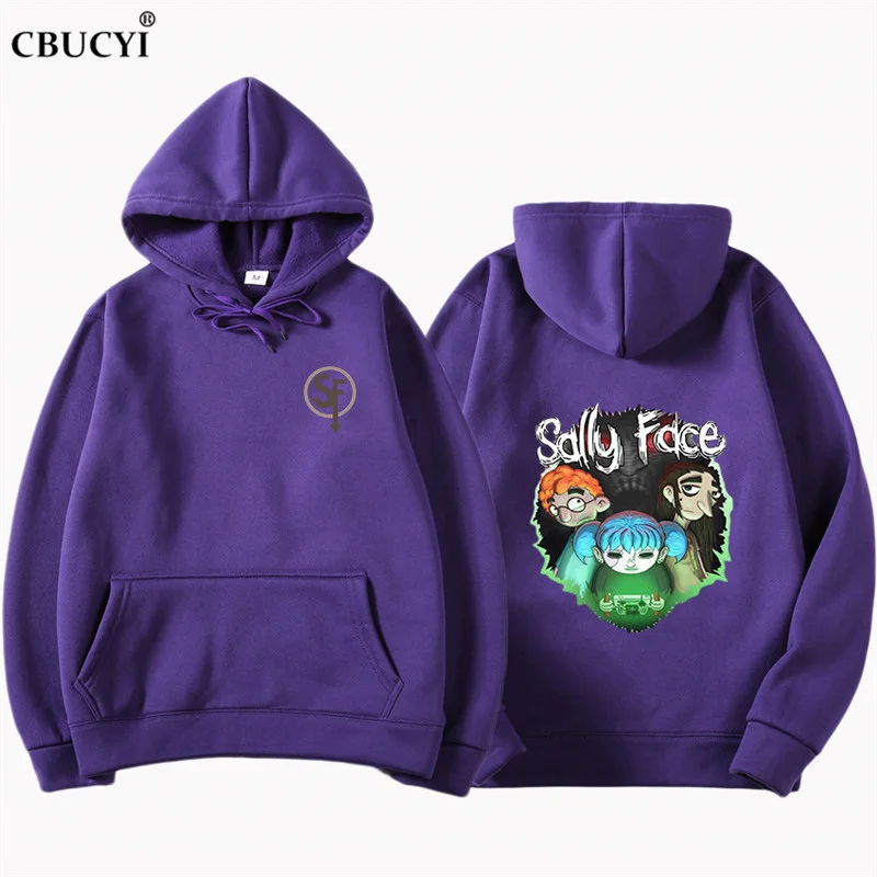 Толстовка Sally Face, Мужская/Женская толстовка с капюшоном, зимняя теплая хлопковая толстовка с капюшоном для мальчиков/девочек, шапка Polluvers, игра Sally Face Eyes CBUCYI
