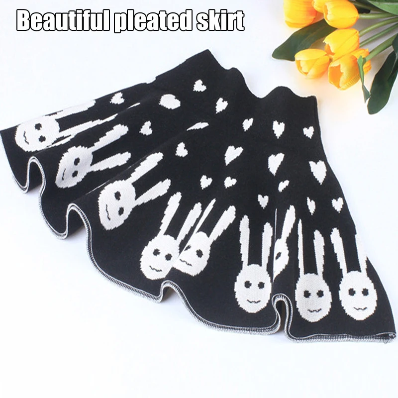 Весенне осенне зимняя юбка для девочек плиссированная с высокой талией Новая