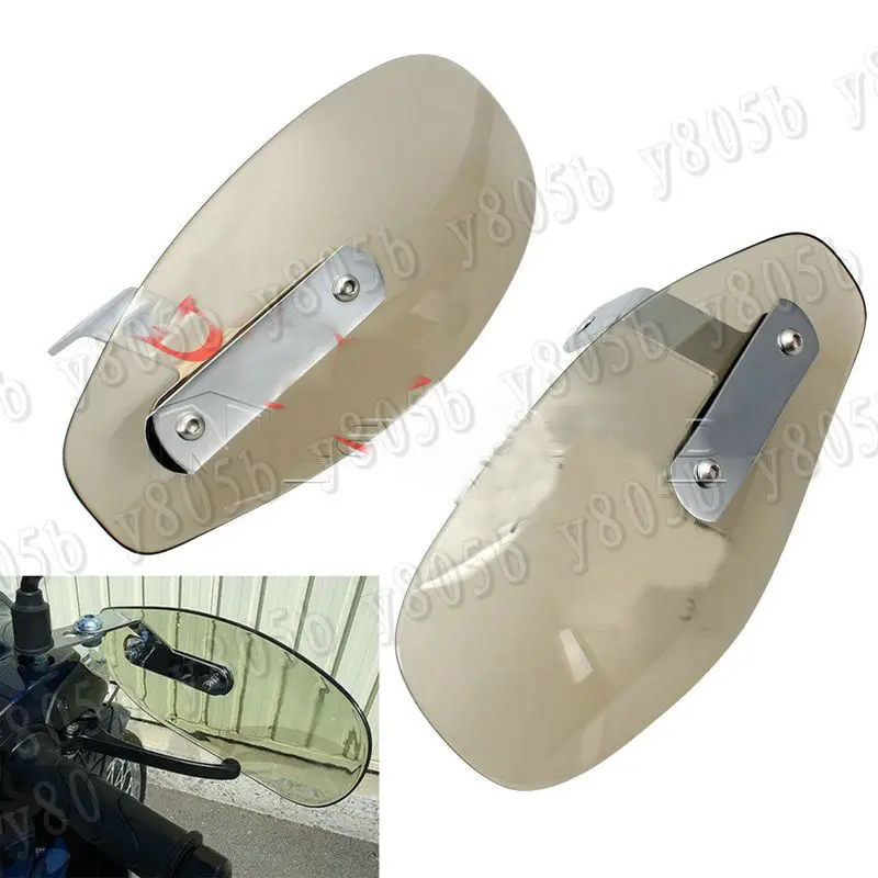 Light Brown Hand Guard Wind Deflector Protector For Honda Shadow Spirit Sabre Aero ACE Steed VLX 400 600 1100 DLX VTX1300 1800 | Автомобили