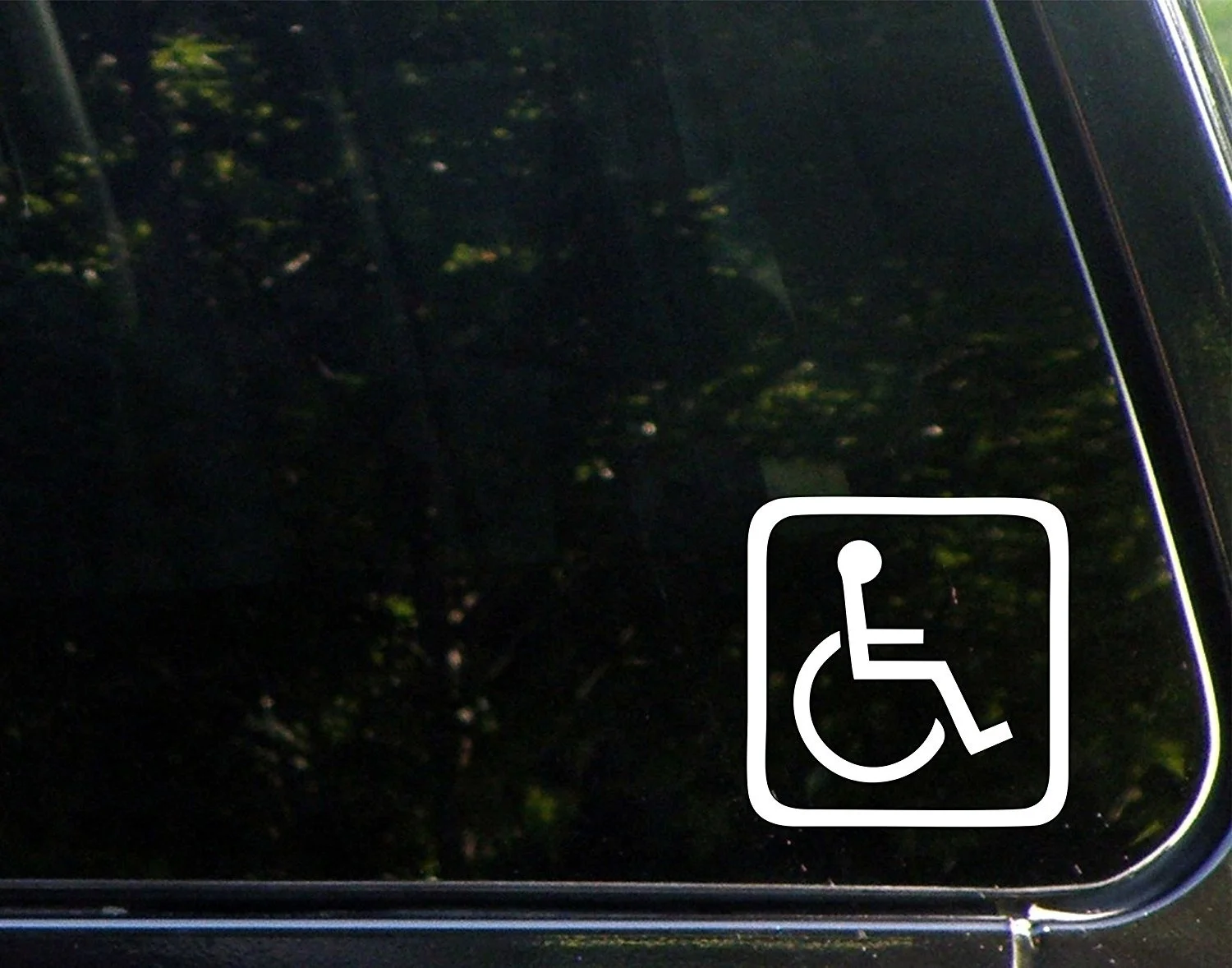 Фото Логотип для инвалидов-4 дюйма x 4 дюйма-Виниловая высечка/наклейка окон | Игрушки и