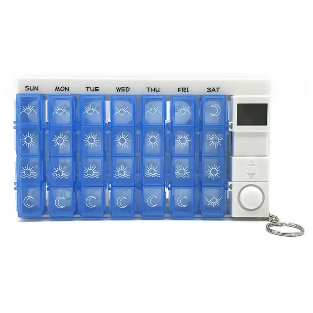 Таблетки коробка для хранения Организатор 28 сетка ЖК-таблетки окно организатор