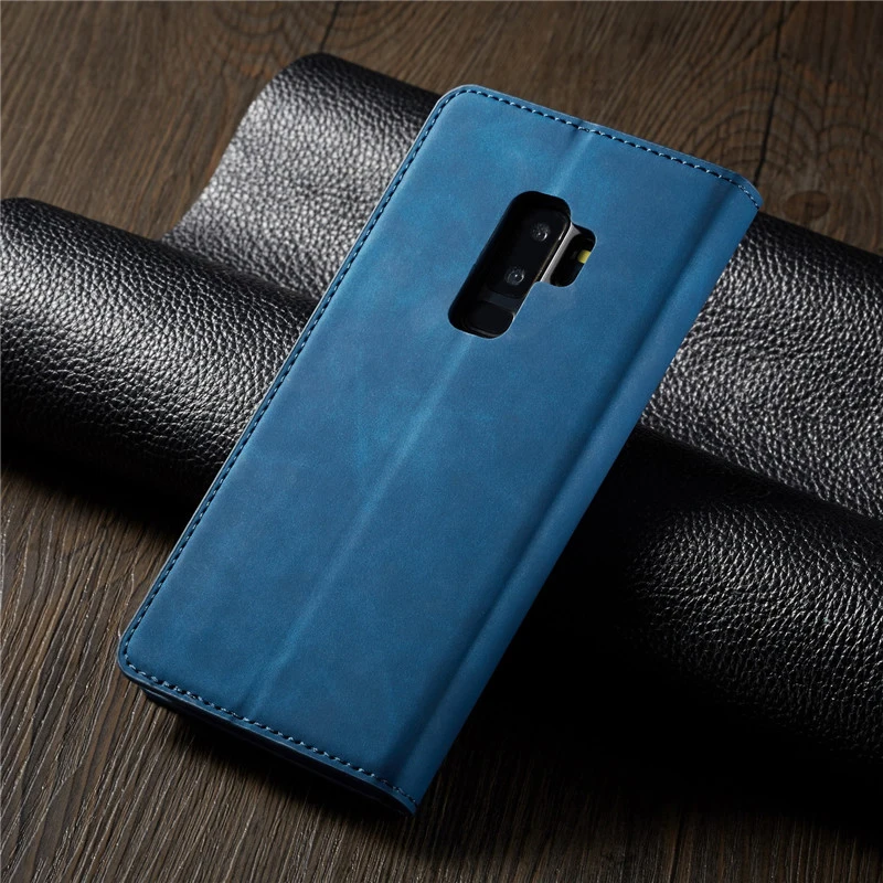 Чехол для samsung Galaxy S9 Plus, роскошный кожаный s9plus, Магнитный кошелек, флип-держатель для карт, подставка, книга 360, защитный чехол, Carcasa
