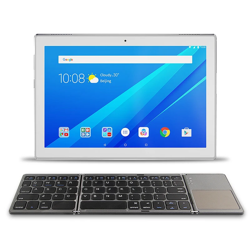Двухместная Складная Беспроводная Bluetooth клавиатура для Lenovo Tab M10 Plus FHD TB X606F X605F/X X505F