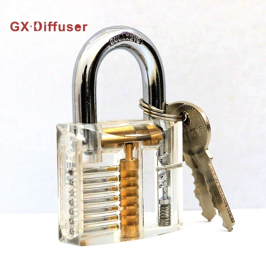Transparent Pick Cutaway Practice Padlock Lock With Broken Key Removing Hooks Extractor Set Locksmith Tool | Обустройство дома