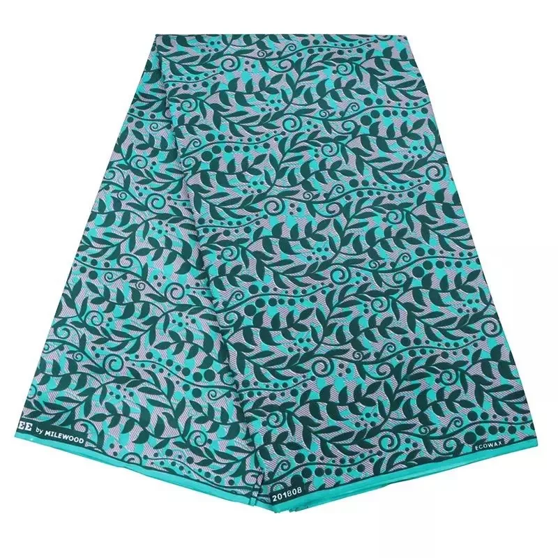 polyester Ankara Africa prints batik fabric real dutch wax tissu high quality 6yards fashion African sewing for party dress