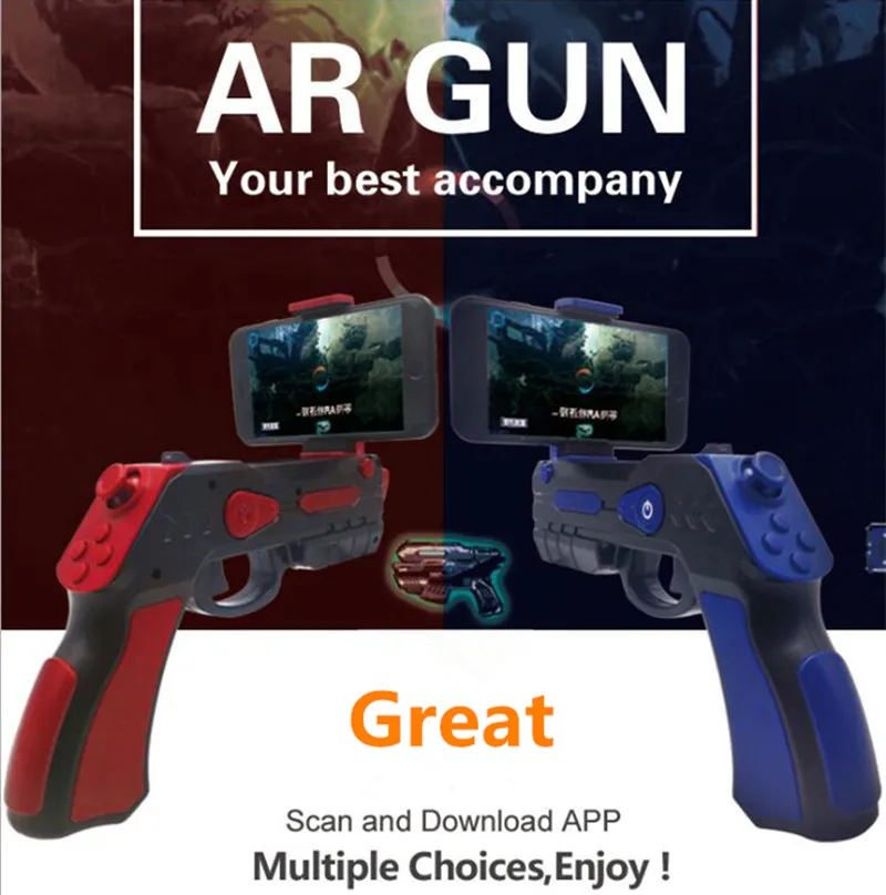 VR игры AR стрельба смартфонов Bluetooth Управление геймпад игрушка пистолет для IOS/Android