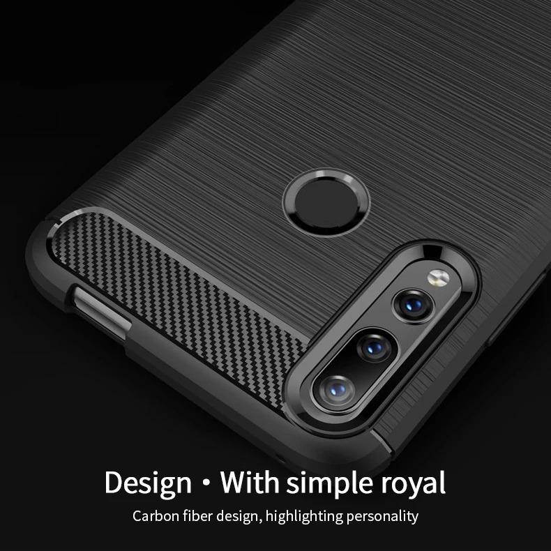 MOFi для huawei P Smart Z чехол Роскошный из углеродного волокна анти-капля TPU мягкий чехол s для huawei P Smart Z задняя крышка