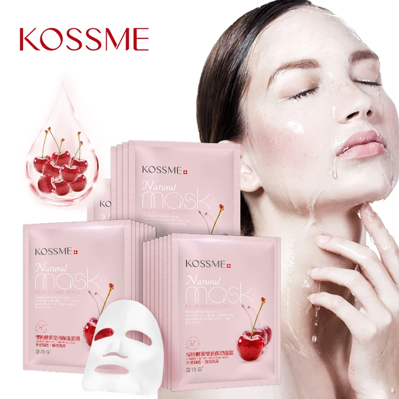 KOSSME маска для лица 5 шт. вишня фермент увлажняющий фрукты волокна мембранная